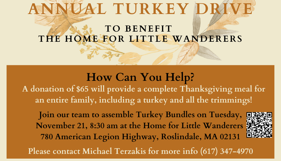 Thanksgiving Turkey Drive for The Home for Little Wanderers